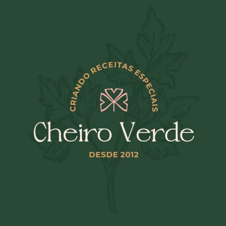 Logotipo do Restaurante Cheiro Verde — criando receitas especiais desde 2012, Guanambi, BA